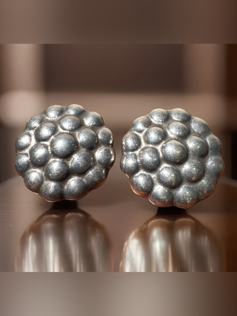Beautiful Sterling Silver Clip On Earrings Made In Mexico
